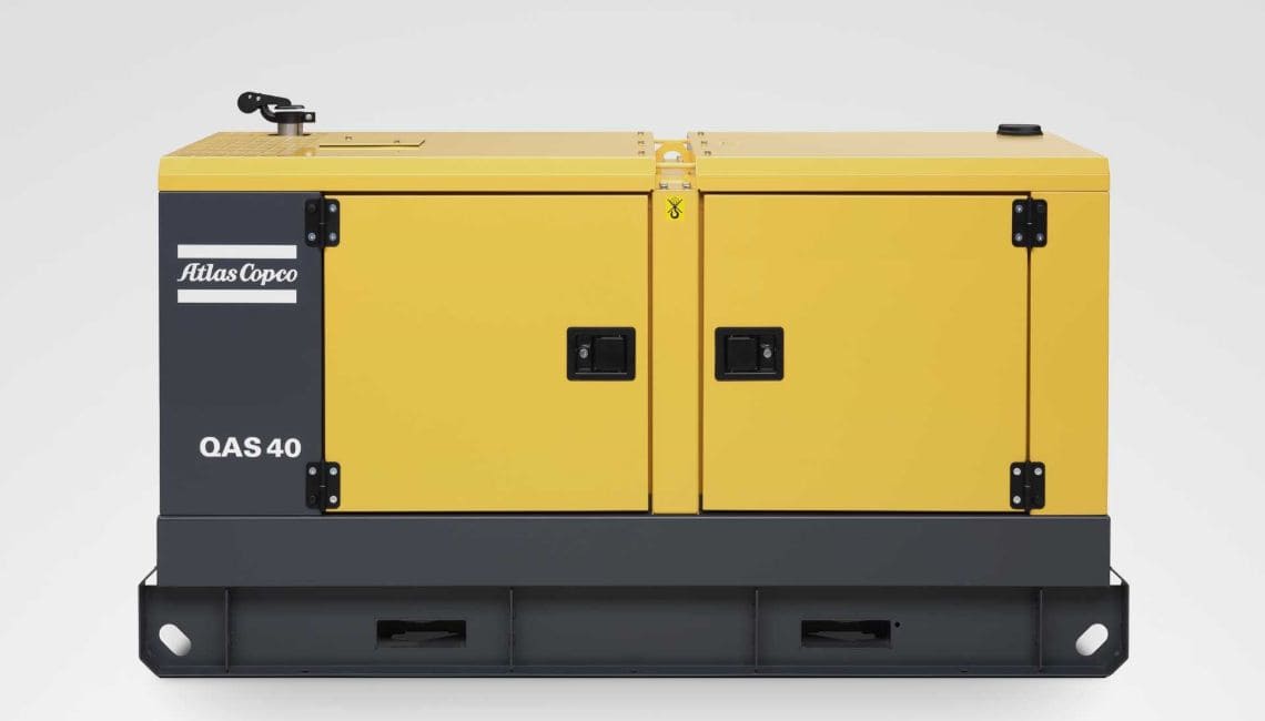 40kVA Atlas Copco QAS40 Diesel Generator